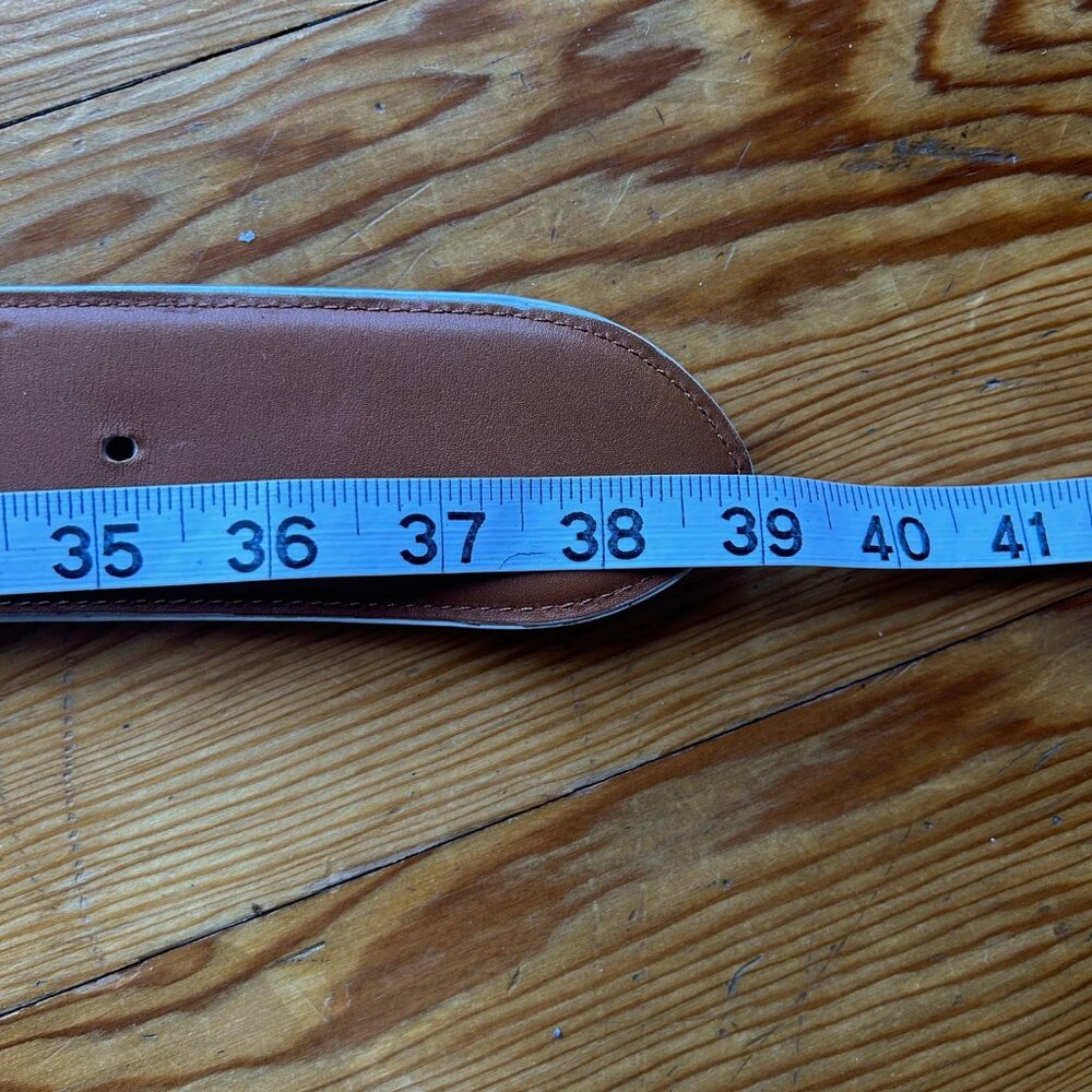 ACCEPTING ALL REASONABLE OFFERS! Ralph Lauren White Wide Leather Waist Belt - Picture 6 of 13
